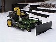 zero turn mower snowplow